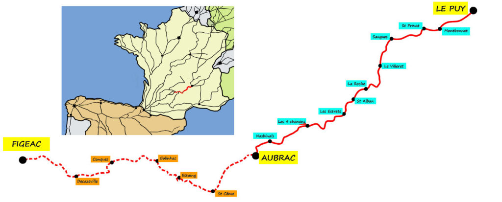 Le Puy route to Aubrac, 2016: part 1 - Santiago in Love