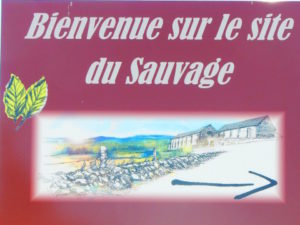 Le Puy route - sauvage - welcome sign