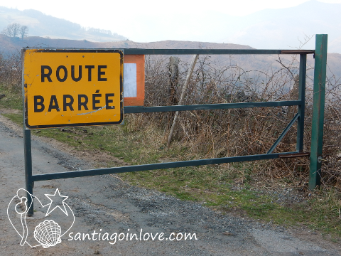 road closed sign