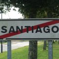 Panneau de sortie Santiago de Compostela - santiagoinlove.com
